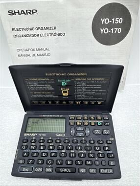 Vintage Sharp 64KB Personal Electronic Organizer YO-150 Calendar Expenses Phone#